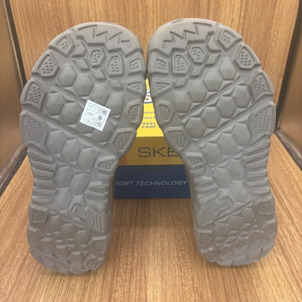 New Skechers Santoro SD-Craken Sandals Mens 12 Brown Hands Free Slip-ins 205812